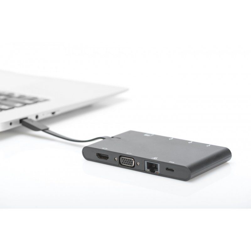 DIGITUS DA-70865 - Dockingstation - USB-C - VGA - GigE