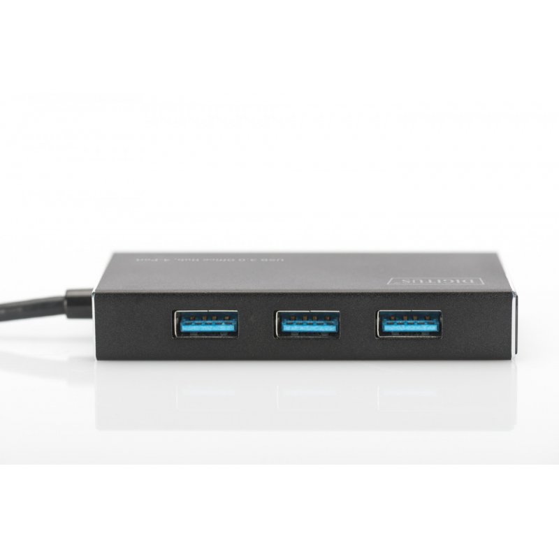DIGITUS USB 3.0 Hub Super Speed, 4-Port, mit Netzteil
