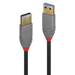 Lindy 36752 câble USB 2 m USB 3.2 Gen 1 (3.1 Gen 1) USB A Noir