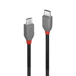 LINDY compatible Câble USB 2.0 Type C vers Micro-B