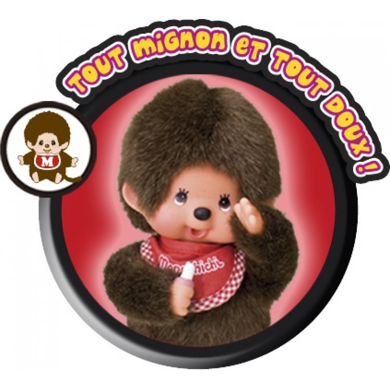 Bandai Monchhichi Garçon Rouge 20 cm