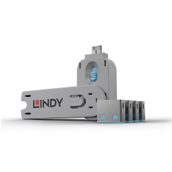 LINDY compatible Clé USB et 4 bloqueurs de ports