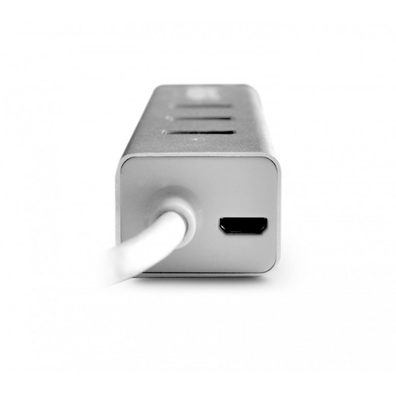 Urban Factory Compact USB-C Compact Station: Input USB-C, Output 3x USB 3.0, LAN and micro USB for power delivery