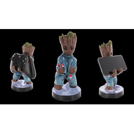 MARVEL - Groot Pyjama - Figurine 20cm - Support Manette & Portable