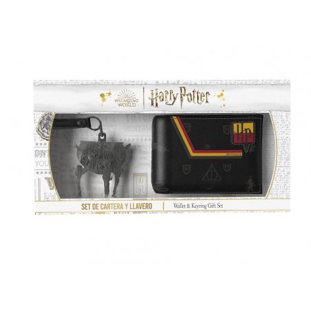 HARRY POTTER - Box Premium - Portefeuille + Porte-Clés en Métal- 2 Pc.