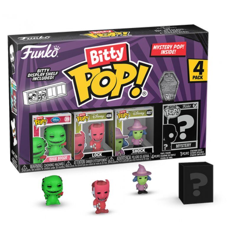 NBX - Bitty Pop 4 Pack 2.5cm - Oogie Boogie