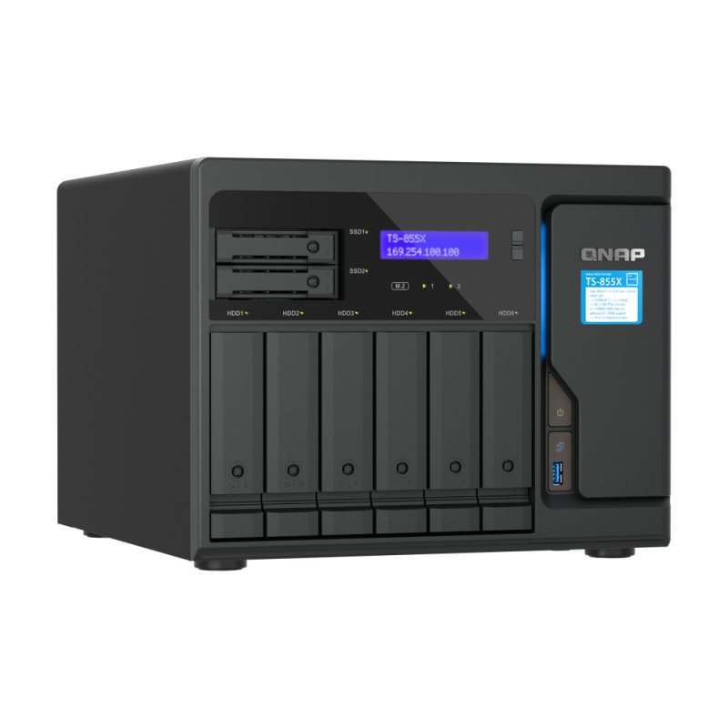 TS-855X-8G 6X3.5/2.5IN SATA 6GB HDD/SSD BAY + 2X2.5IN SATA 6GB/S