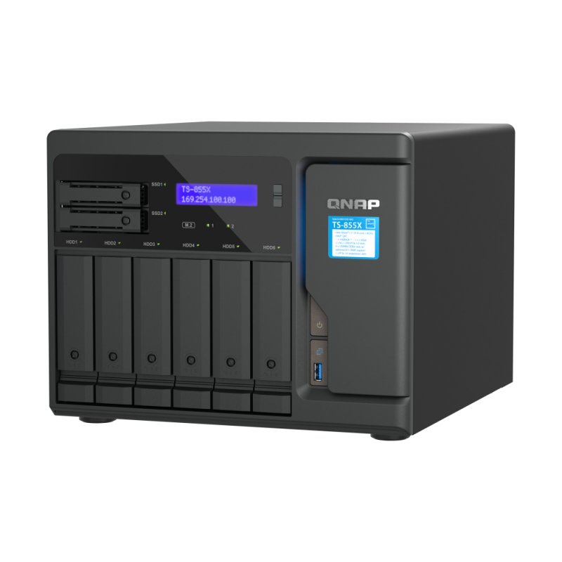 TS-855X-8G 6X3.5/2.5IN SATA 6GB HDD/SSD BAY + 2X2.5IN SATA 6GB/S