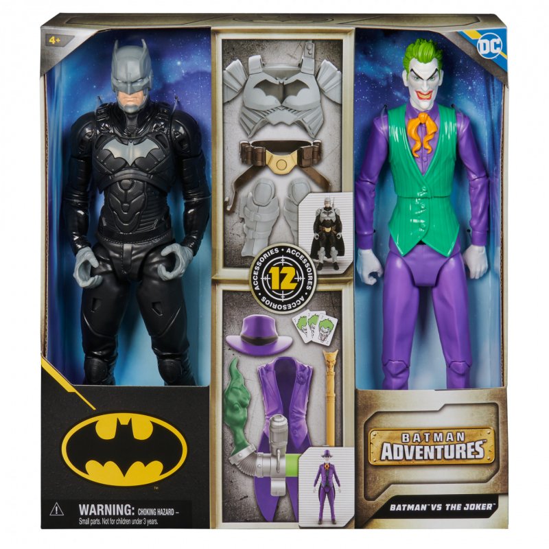DC Comics BATMAN ADVENTURES - Battle Pack Figurine Batman VS Le Joker 30 Cm Batman Adventures - Figurines Batman Joker 3