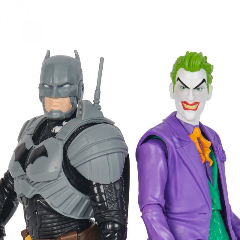 DC Comics , Batman Adventures, Batman vs The Joker Action Figures Set, 2 Figures, 12 Armor Accessories, 12-inch Super He