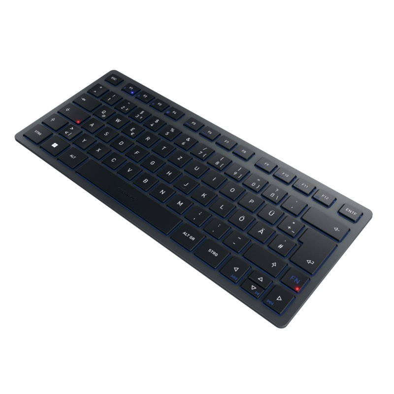 CHERRY KW 7100 mini BT, Schieferblau Kabellose Bluetooth Kompakttastatur