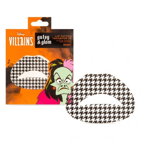 Disney Villains tatouages temporaires pour les lèvres Cruella