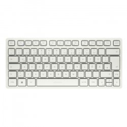 CHERRY KW 7100 mini BT, Weiß Kabellose Bluetooth Kompakttastatur