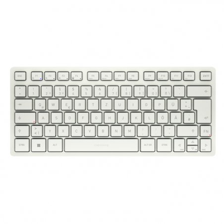 CHERRY KW 7100 mini BT, Weiß Kabellose Bluetooth Kompakttastatur