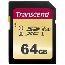 TRANSCEND 64GB UHS-I U3 SD card MLC