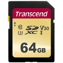 Transcend SD Card SDXC 500S 64GB