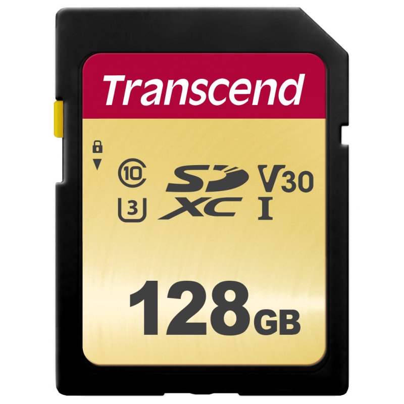 TRANSCEND 128Go UHS-I U3 Carte SD puce