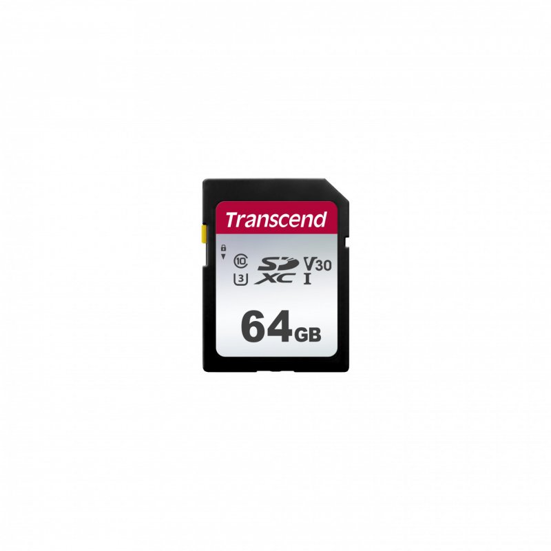 Transcend TS64GSDC300S mémoire flash 64 Go SDXC NAND Classe 10