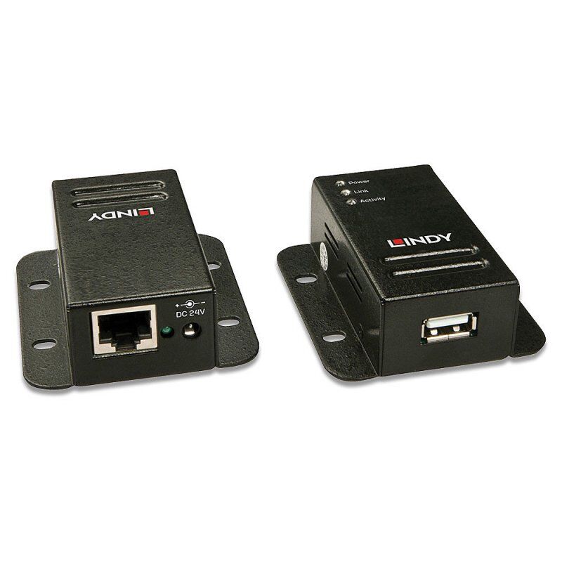 Lindy USB 2.0 Cat.5 Extender 50m, Power over RJ45