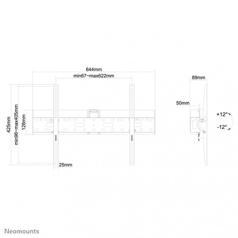 Neomounts by Newstar support mural pour tv