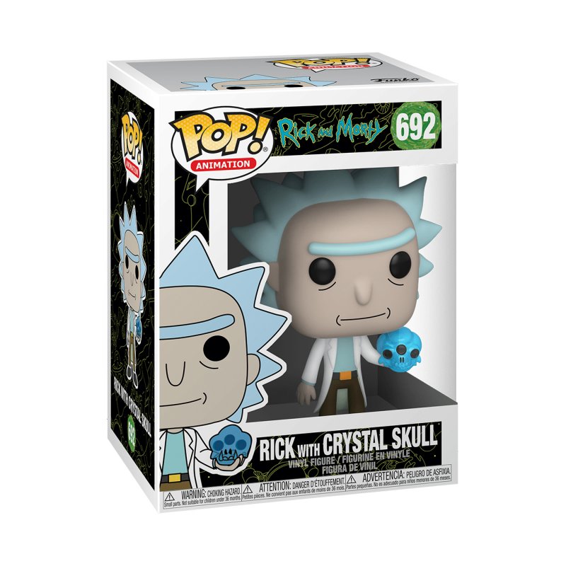 RICK & MORTY - Bobble Head POP N° 692 - Rick w/Crystal Skull