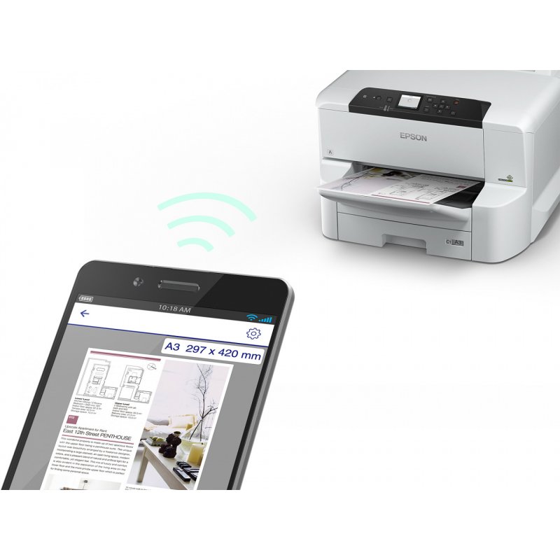 Epson WorkForce Pro WF-C8190D3TWC inkjet printer Colour 4800 x 1200 DPI A3 Wi-Fi