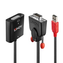 LINDY compatible Convertisseur VGA vers DVI-D