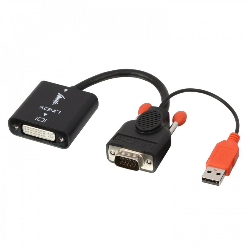LINDY compatible Convertisseur VGA vers DVI-D