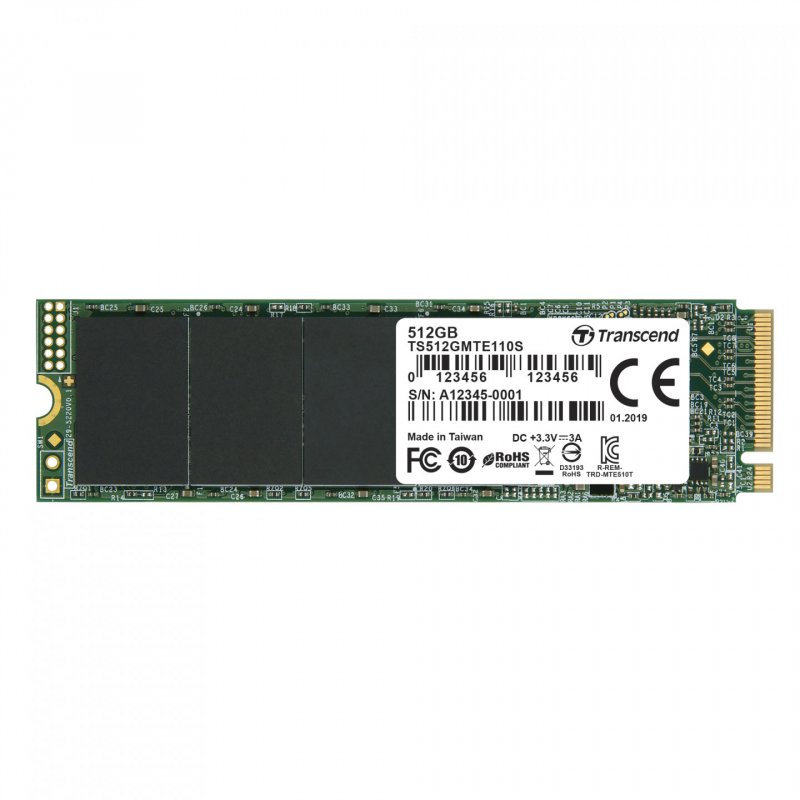 Transcend 110S M.2 512 Go PCI Express 3.0 3D NAND NVMe