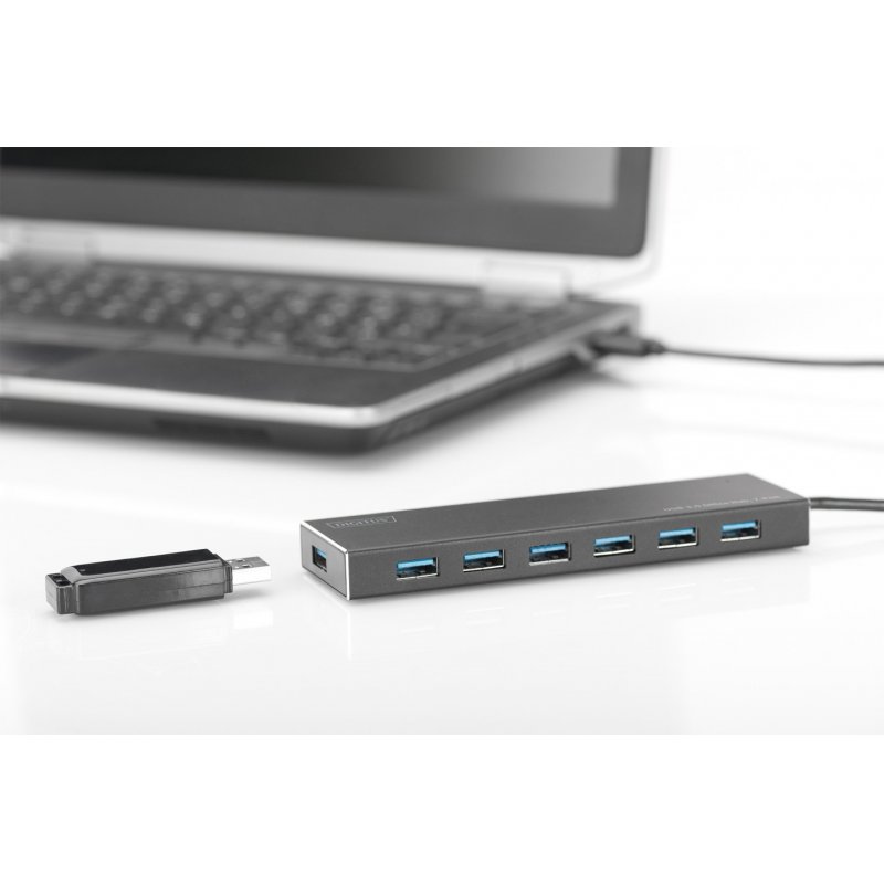 Digitus Concentrateur USB 3.0 Office, 7 ports