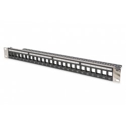 MODULAR PATCH PANEL SHIELDED 24-PORT COLOR BLACK
