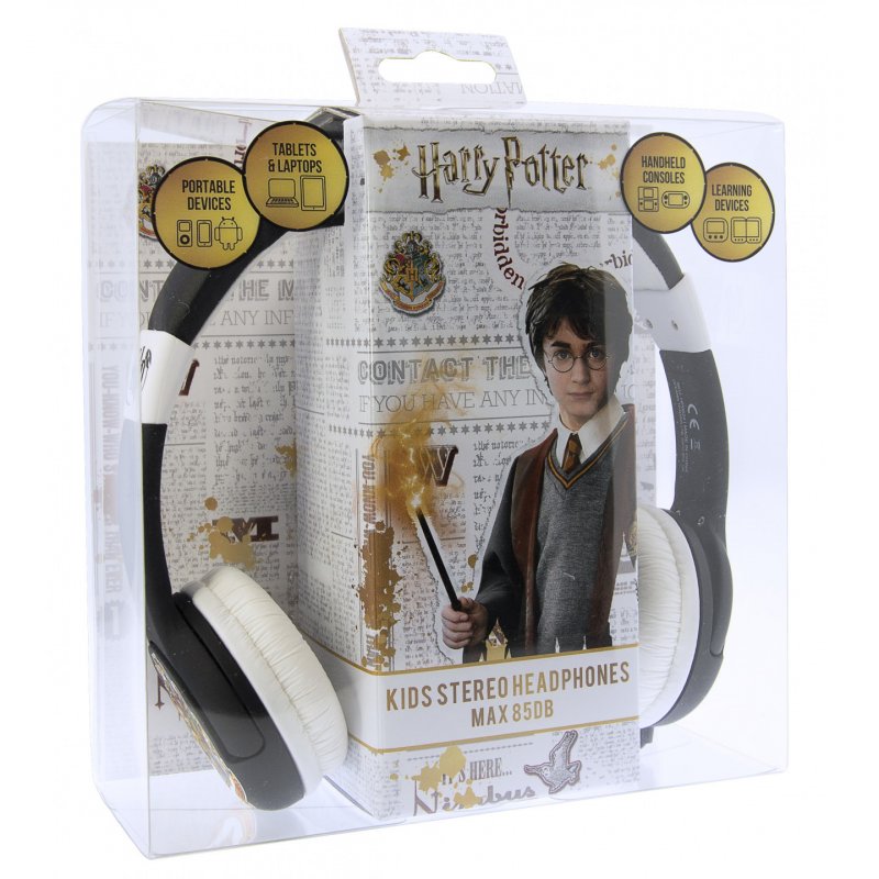OTL Technologies Harry Potter Hogwarts Crest Kids Écouteurs Avec fil Arceau Musique Noir, Blanc