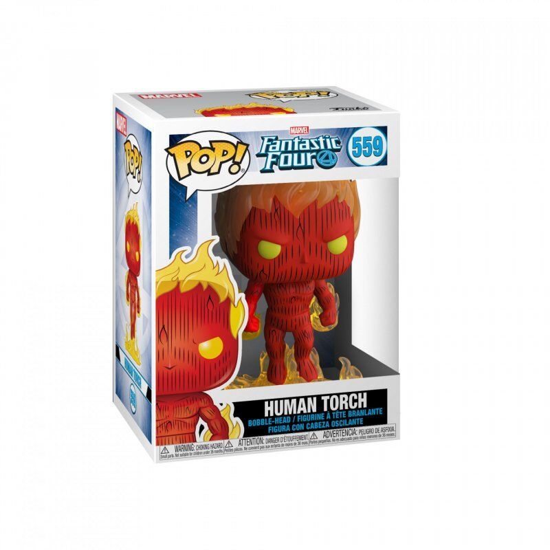 MARVEL - Bobble Head POP N° 559 - Fantastic Four - Human Torch