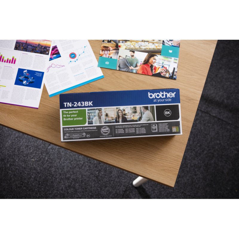 Brother TN-243BK Cartouche de toner 1 pièce(s) Original Noir
