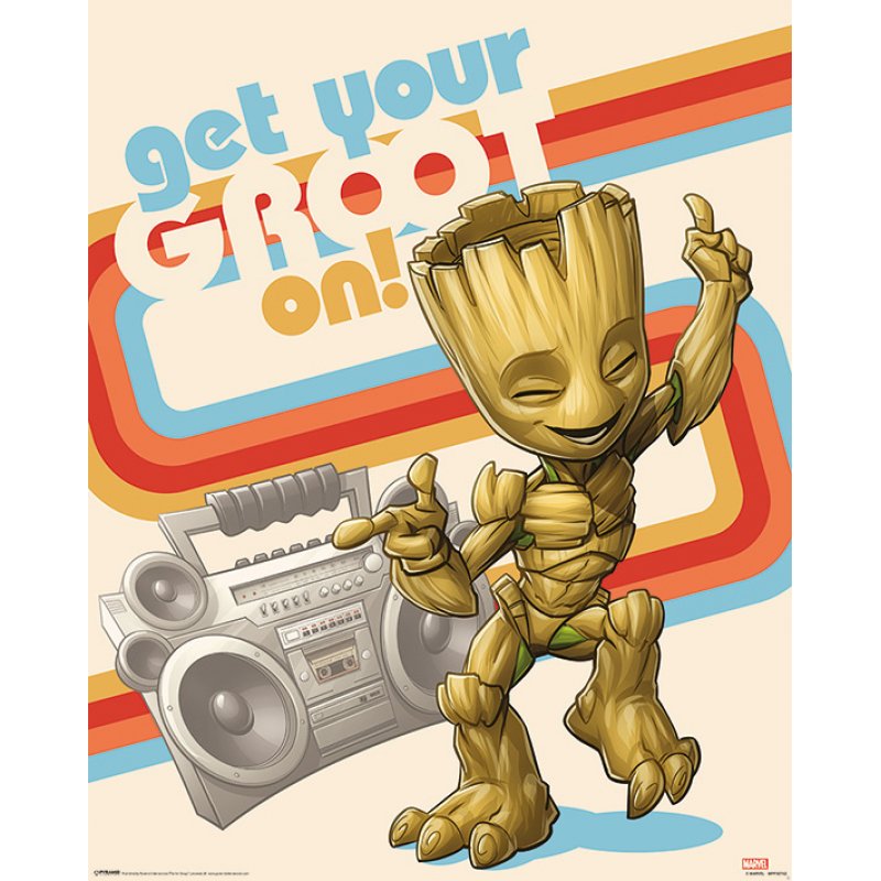 MARVEL - Mini Poster 40X50 - Guardian of the Galaxy Get Your Groot On