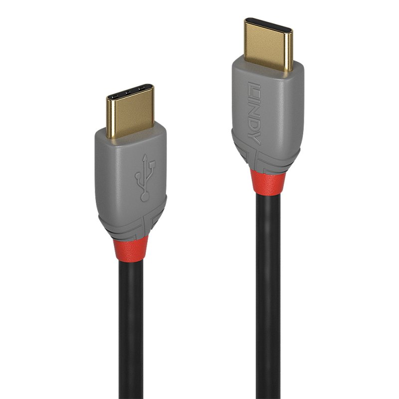 Lindy 3m USB 2.0 Type C Cable, Anthra Line