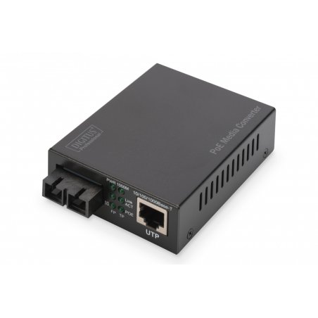 Digitus Convertisseurs de médias Gigabit PoE, RJ45 / SC, MM, PSE