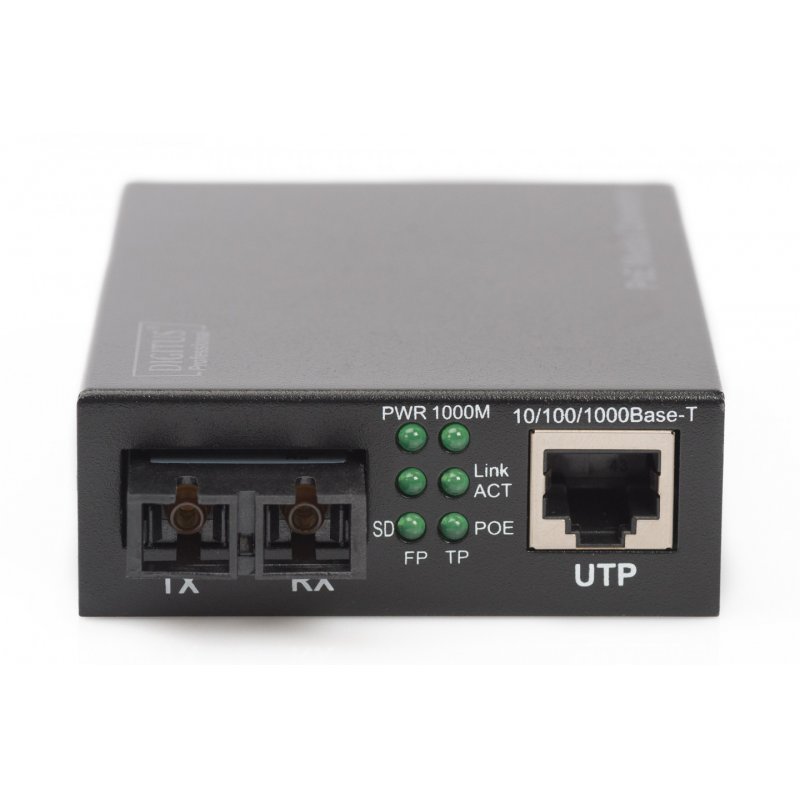 GIGABIT POE MEDIA CONVERTER MULTIMODE 10/100/1000BASE-T0.5KM