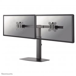 DESK MOUNT DUAL 19-27IN BLACK STAND 75X75TO100X100
