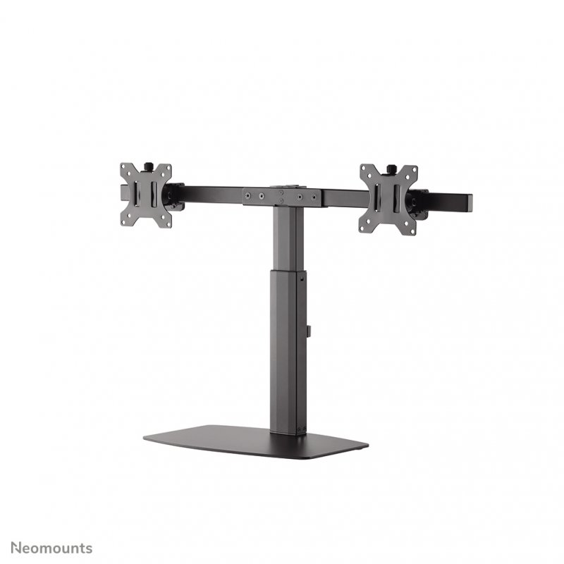 DESK MOUNT DUAL 19-27IN BLACK STAND 75X75TO100X100
