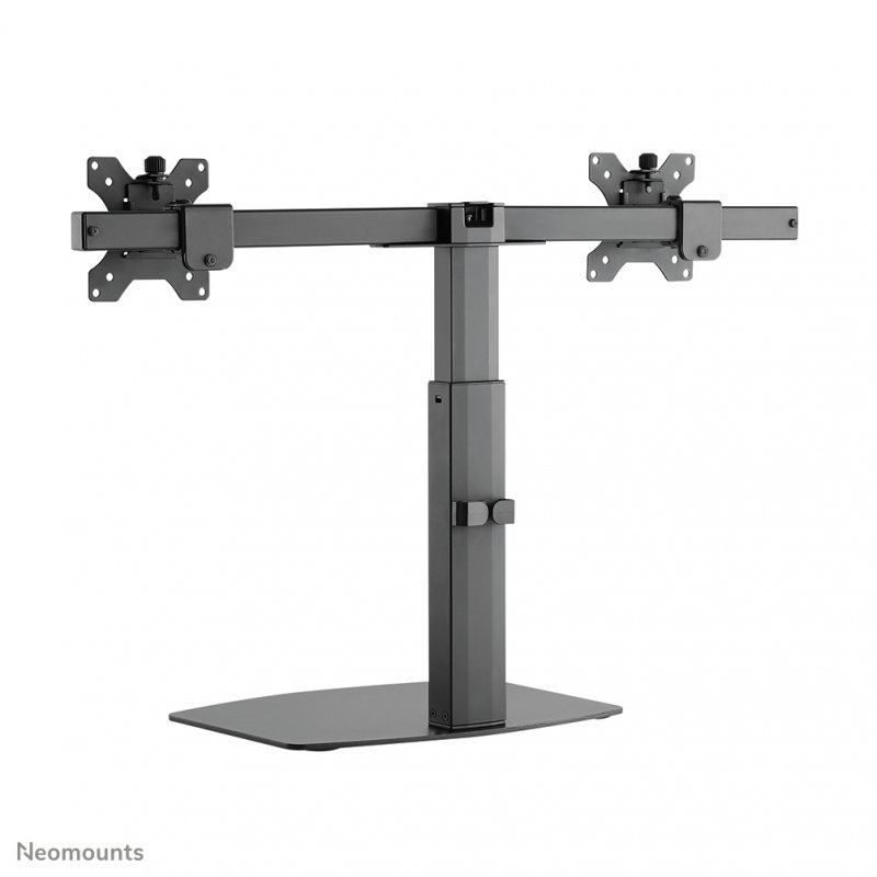 DESK MOUNT DUAL 19-27IN BLACK STAND 75X75TO100X100