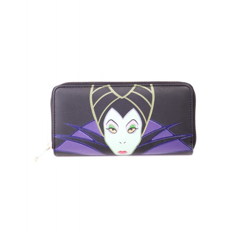 Disney Maleficient 2 - Ladies Patched Zip Around Wallet Multicolour