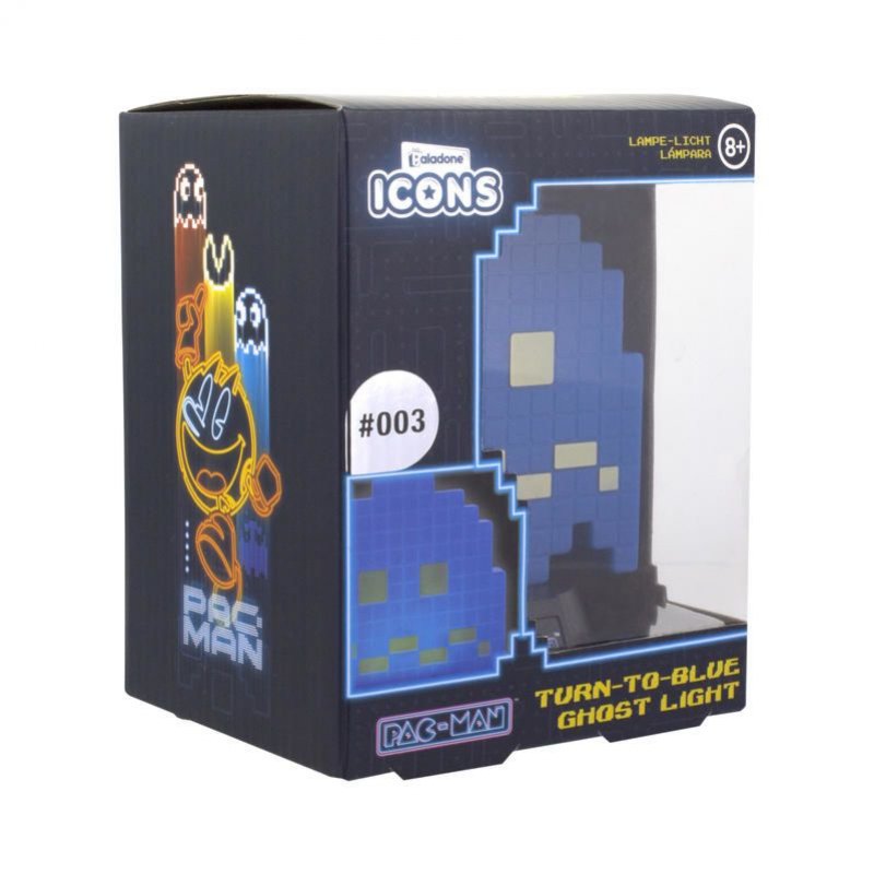 PAC-MAN - Mini Lampe Fantôme Bleu - 10cm