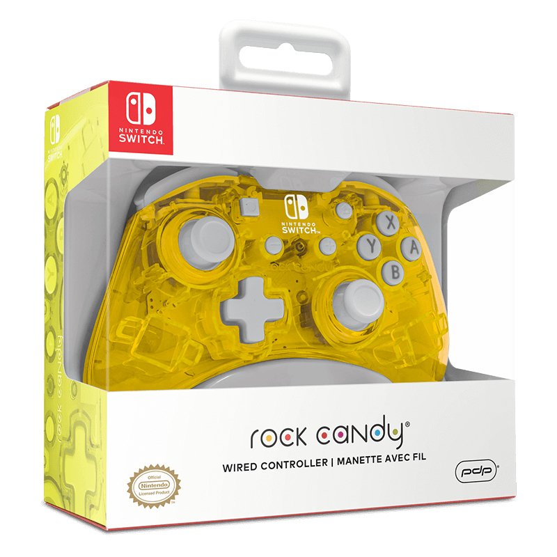 PDP Rock Candy Yellow USB Gamepad Nintendo Switch