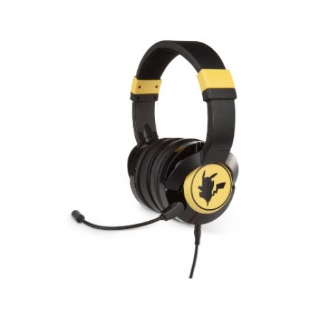 PowerA Pikachu Silhouette Casque Avec fil Arceau Jouer Noir, Jaune
