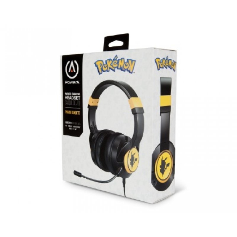PowerA Pikachu Silhouette Headset Wired Head-band Gaming Black, Yellow