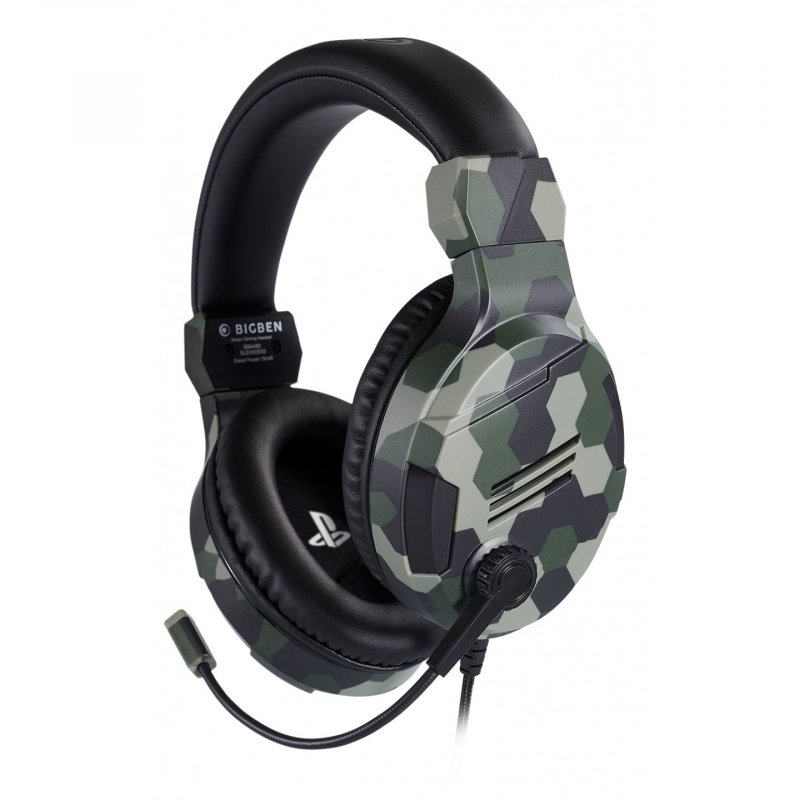 Bigben Interactive PS4OFHEADSETV3G écouteur/casque Avec fil Arceau Jouer Camouflage