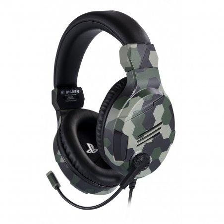 Bigben Interactive PS4OFHEADSETV3G headphones/headset Wired Head-band Gaming Camouflage