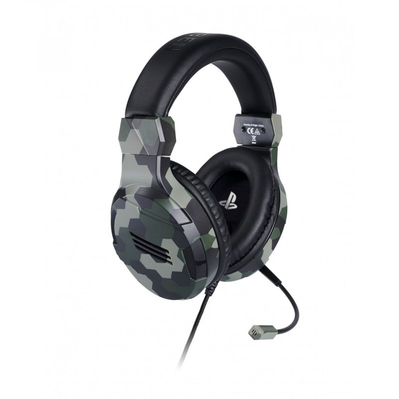 Bigben Interactive PS4OFHEADSETV3G écouteur/casque Avec fil Arceau Jouer Camouflage