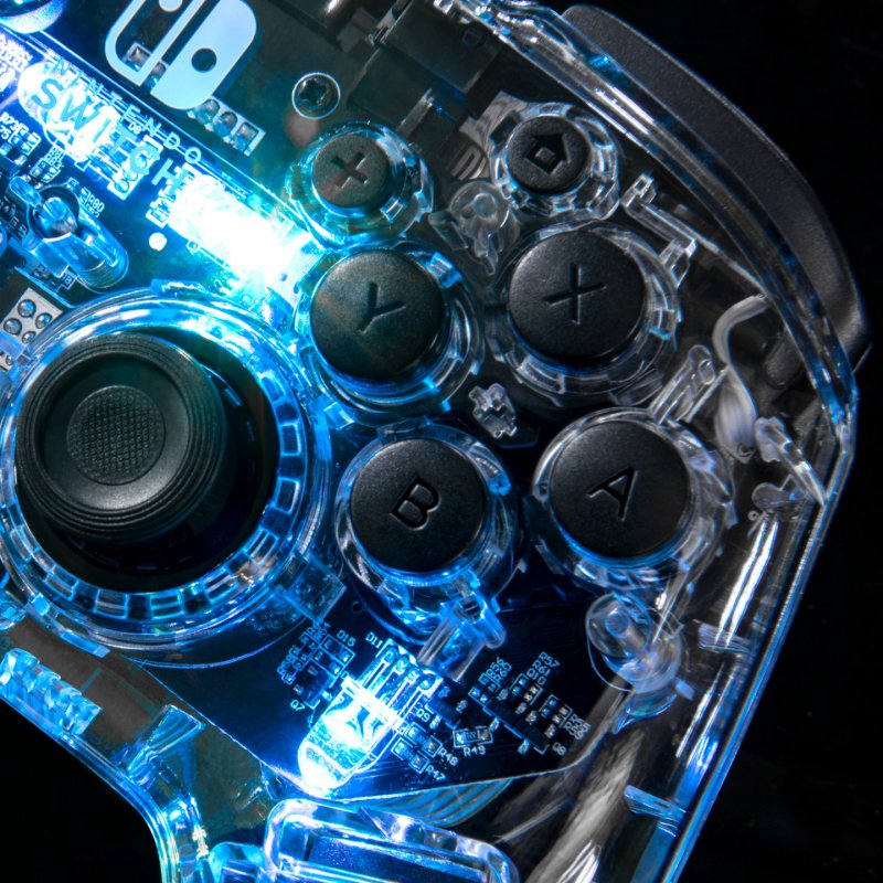 PDP Afterglow Noir, Transparent Manette de jeu Analogique/Numérique Nintendo Switch, Nintendo Switch Lite, Nintendo Swi